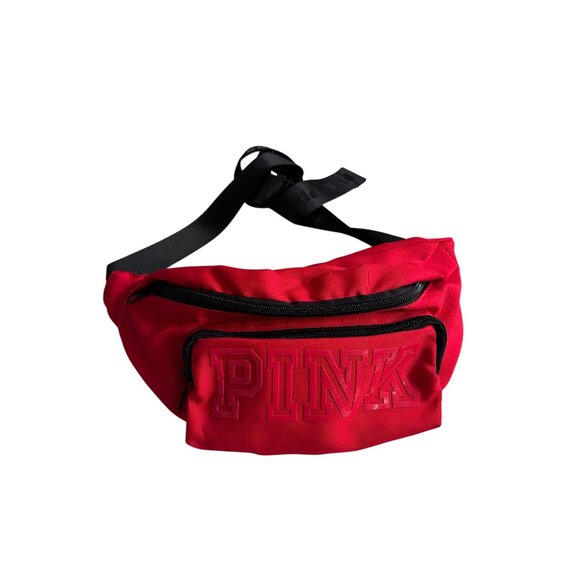 PINK VICTORIAS SECRET Red Fanny Pack Waist Bag NEW NWOT - Picture 6 of 6